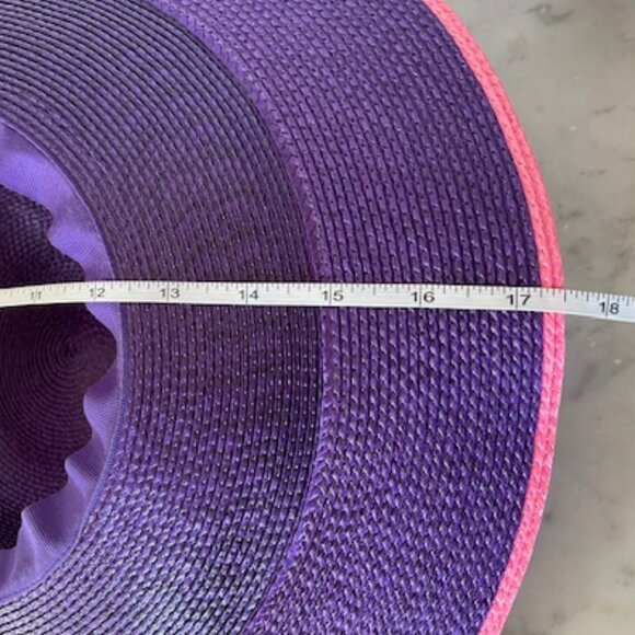 HARVE BENARD Wide Brim Sun Vintage Hat Purple Pink main image 8